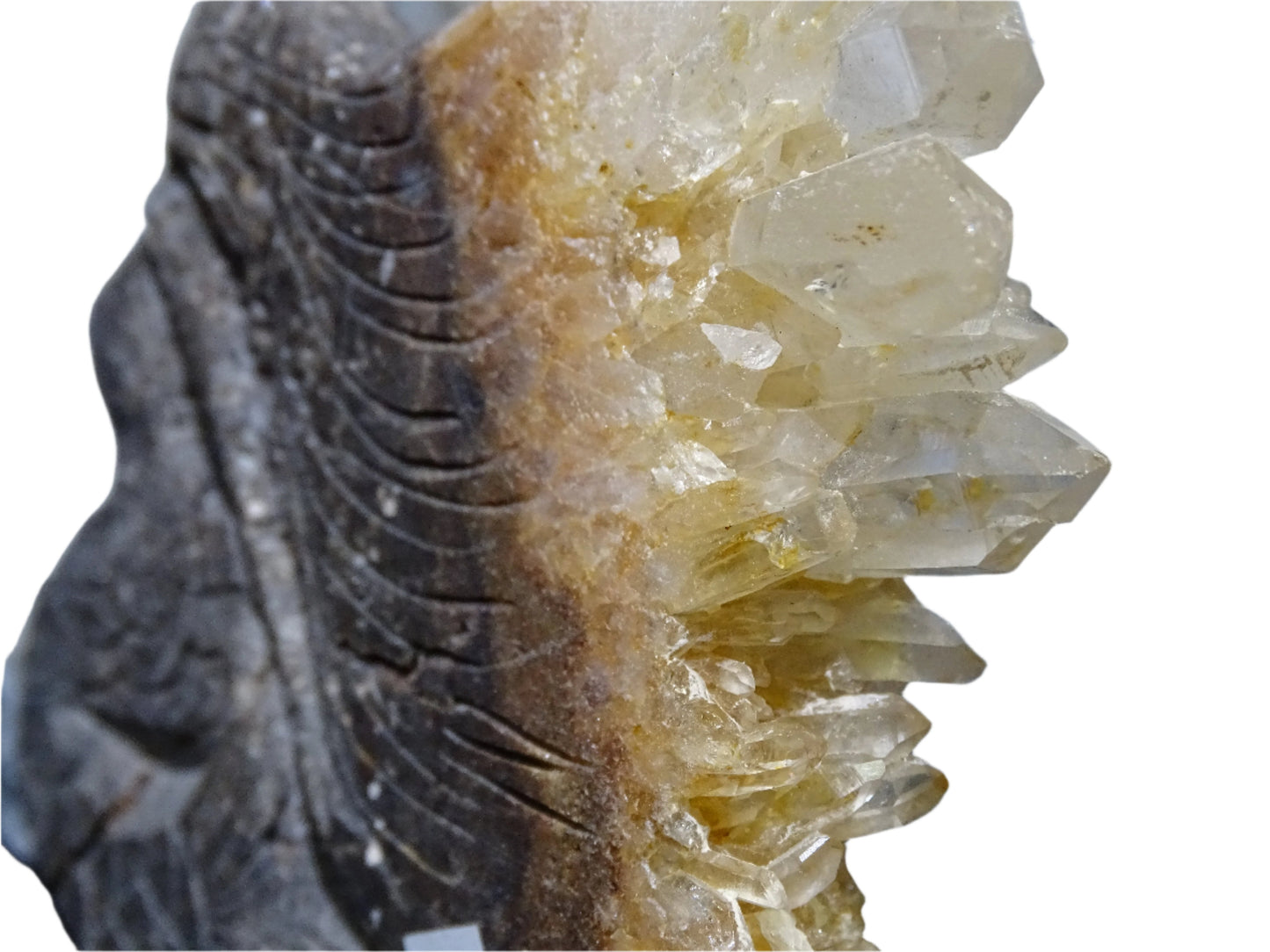 Quartz Cluster Mermaid Carving