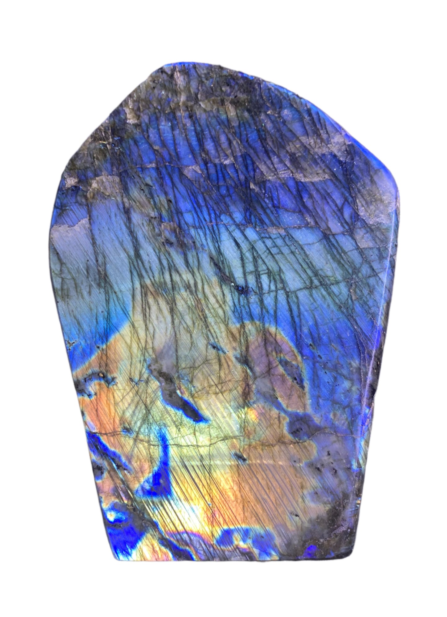Large Free Form Spectrolite Slab (var. Labradorite)