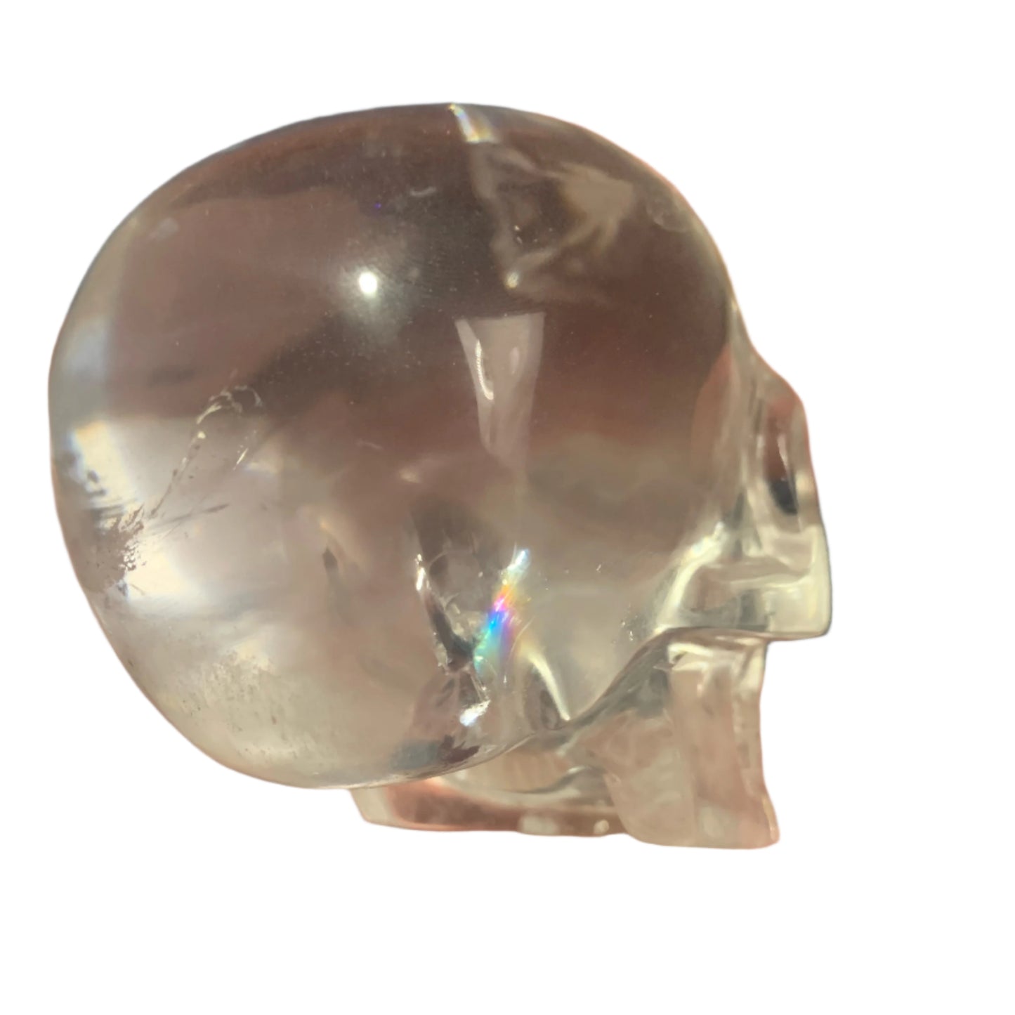3.4" Alpine Quartz Skull w/ Rainbows