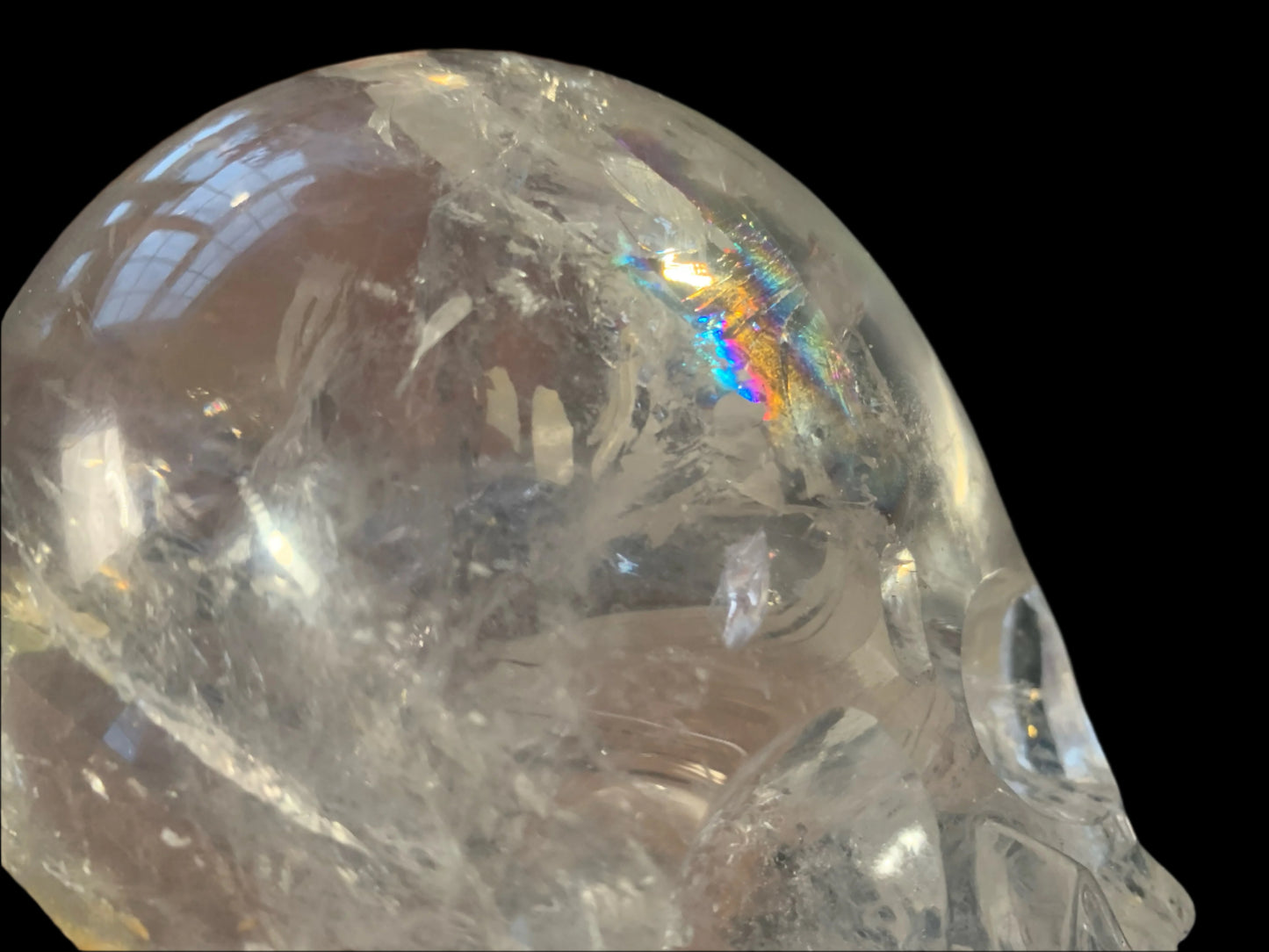 Himalayan Quartz Skull Star-brary w/ Rainbows