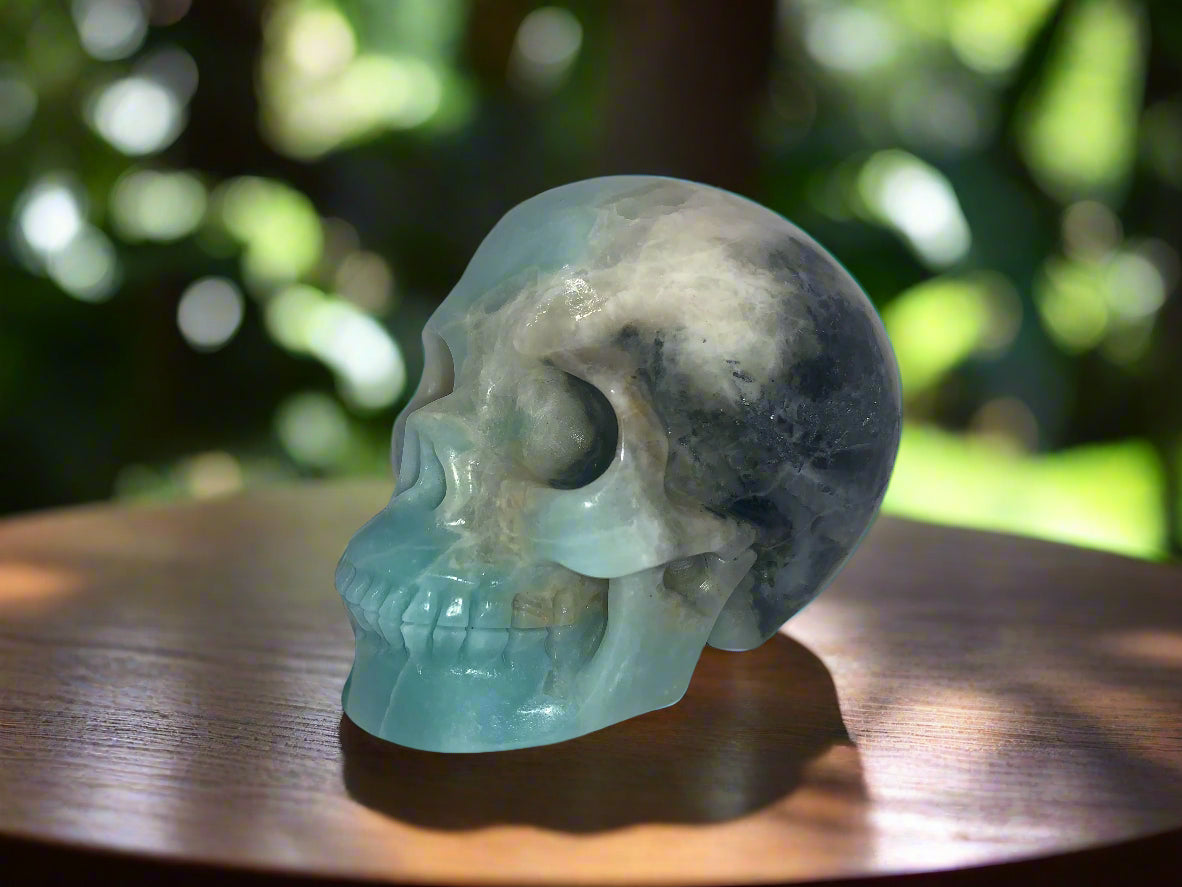 3.8" Chinese Amazonite Skull