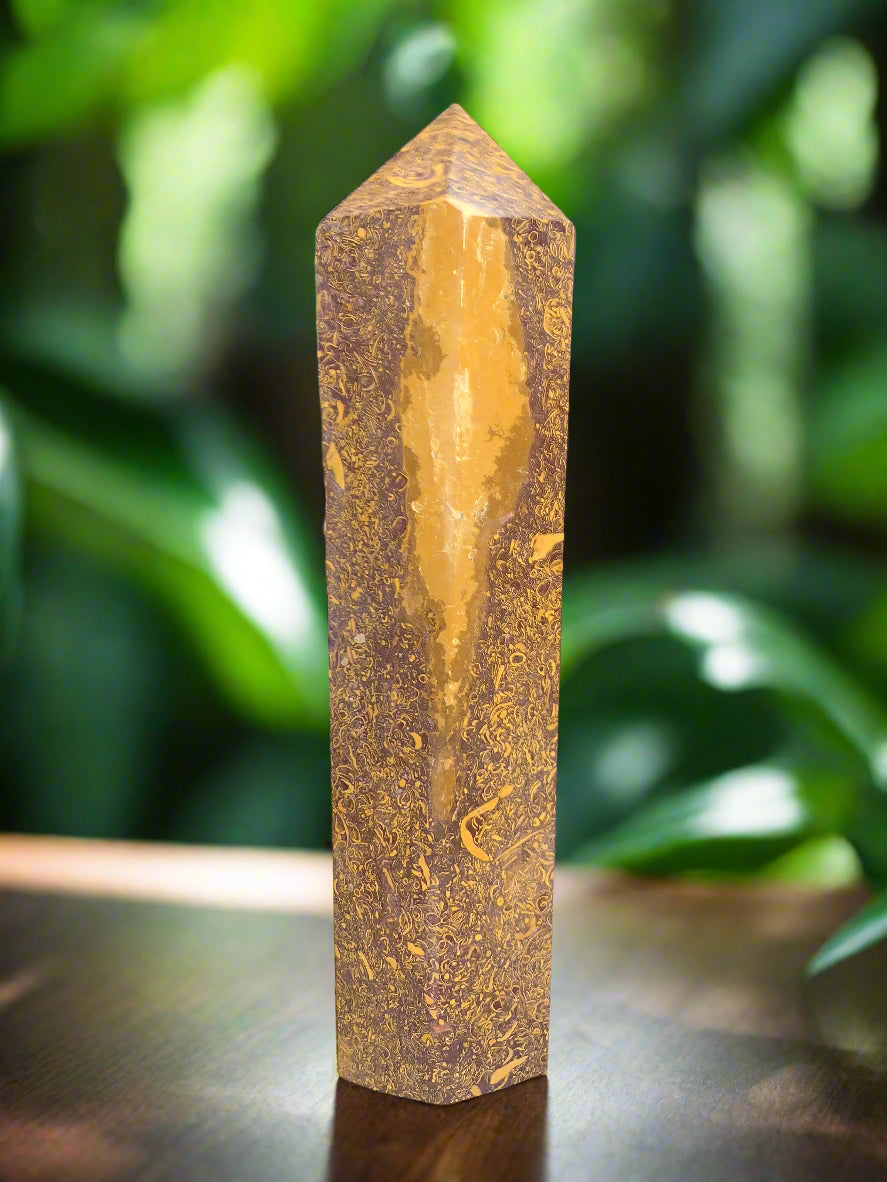 ENORME Obelisco de piedra caligráfica Miriam de 10 libras