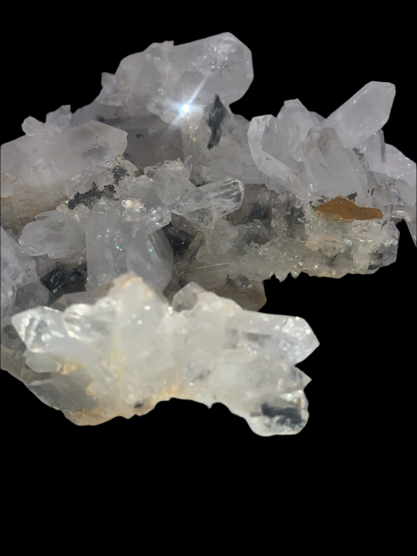 4lb 2oz Quartz & Brookite Cluster w/ Rainbows