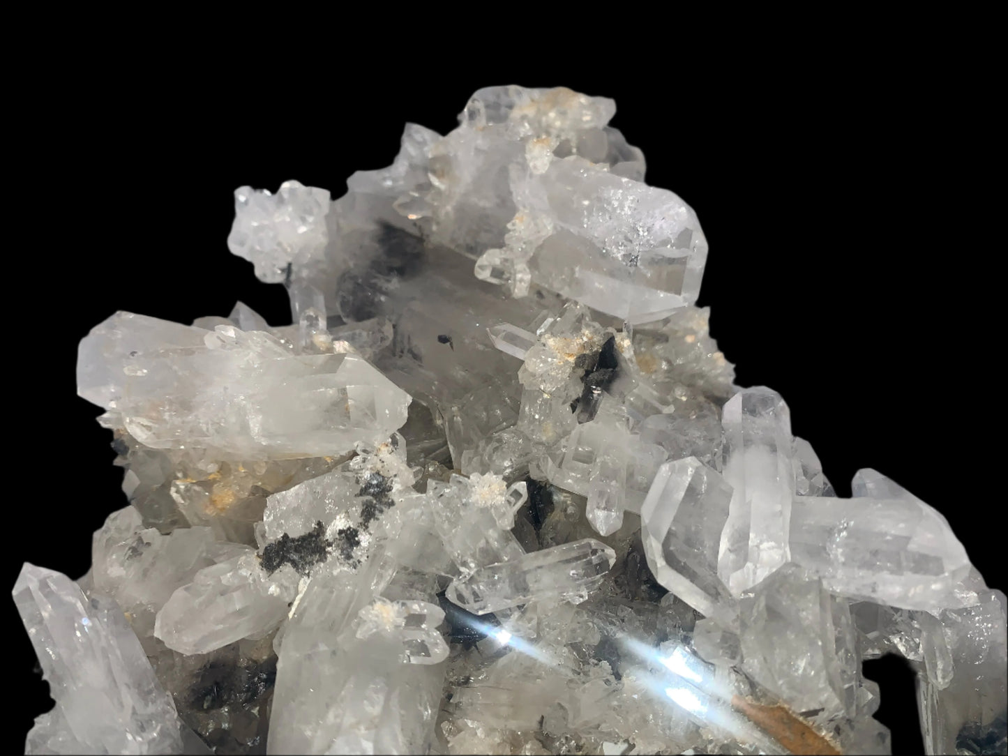 4lb 2oz Quartz & Brookite Cluster w/ Rainbows