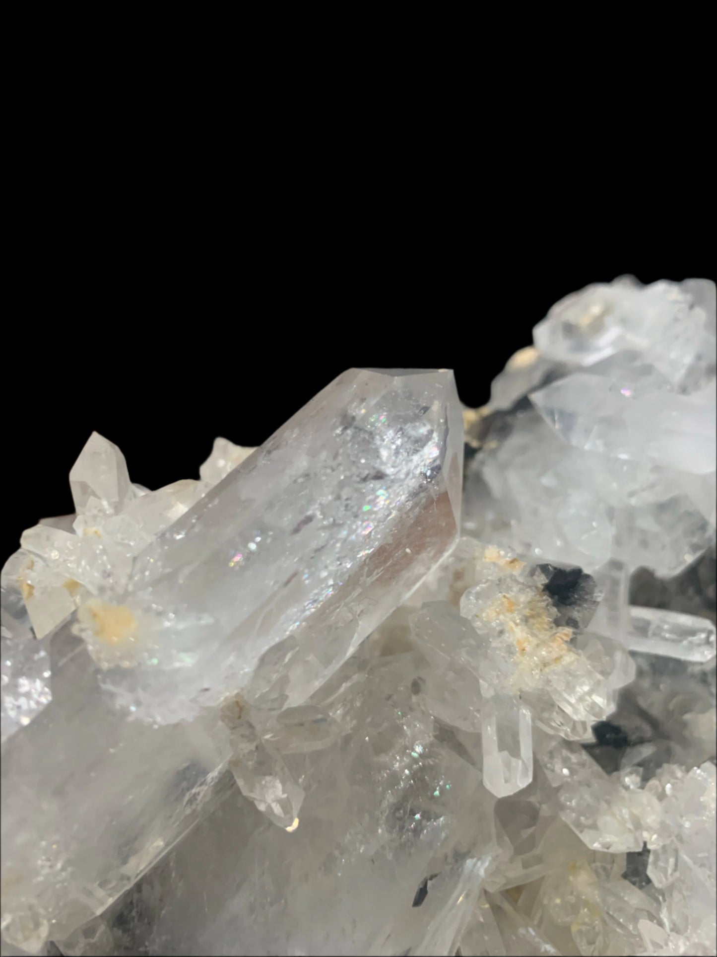 4lb 2oz Quartz & Brookite Cluster w/ Rainbows