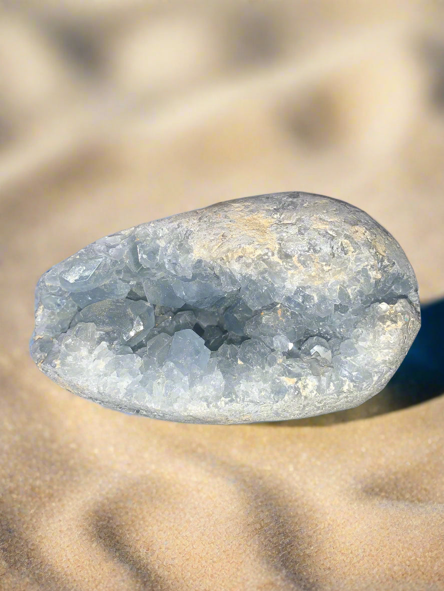 5.3" Celestite Geode Egg