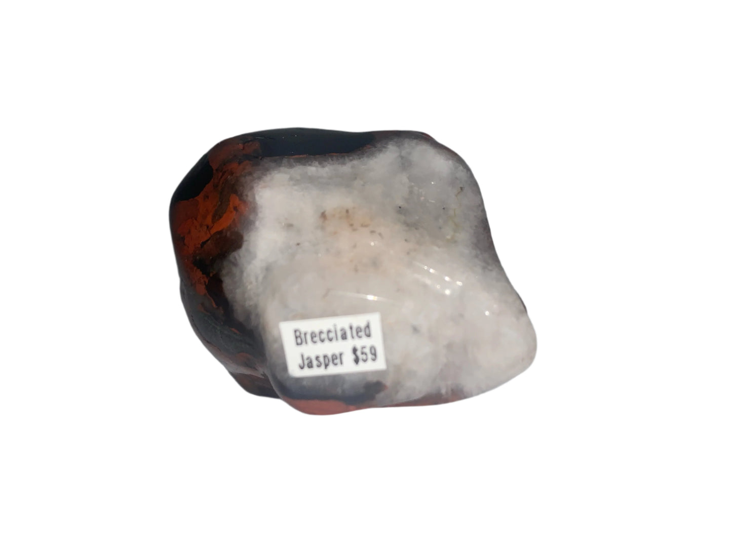 2" Brecciated Red Jasper Star Being Skull