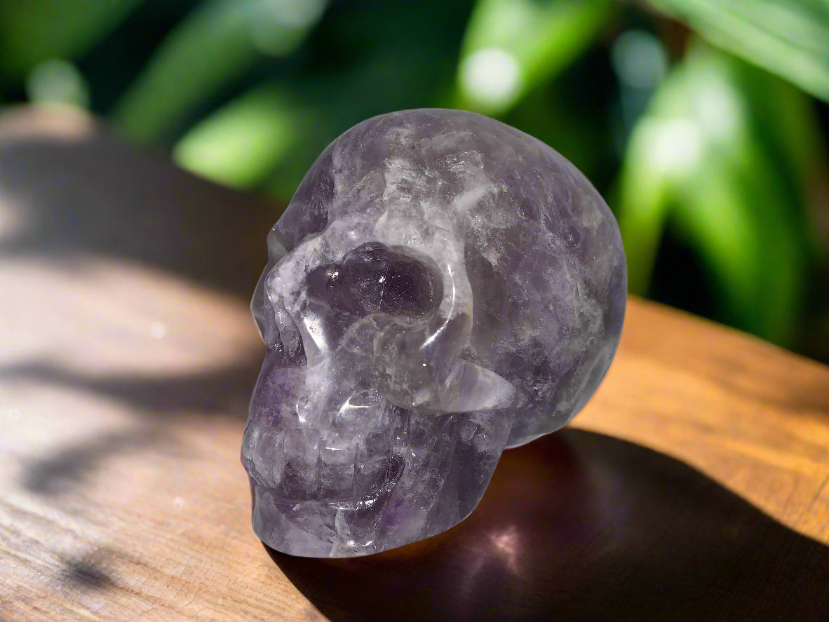 3.4" Amethyst & Smoky/White Quartz w/ Rainbows