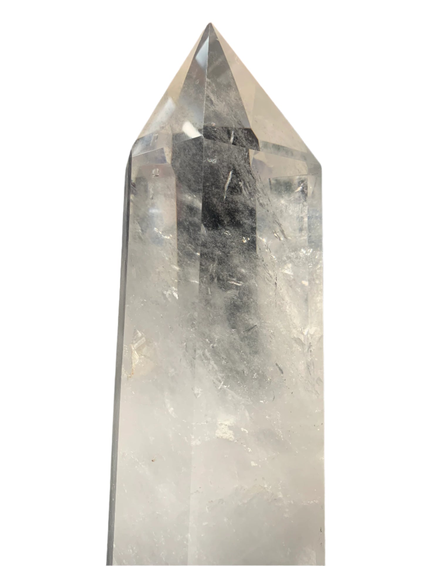 9lb Clear Quartz & Tourmaline Tower w/ Rainbows