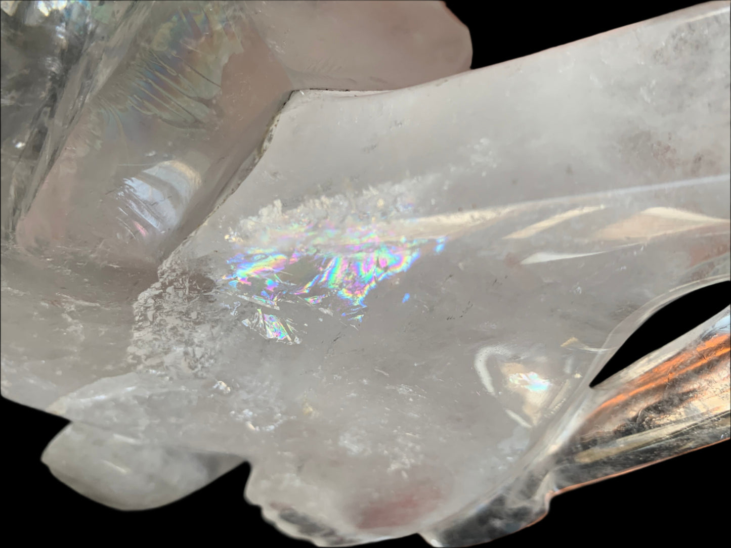 Leandro de Souza Lemurian Sirius Quartz Skull with Dragon