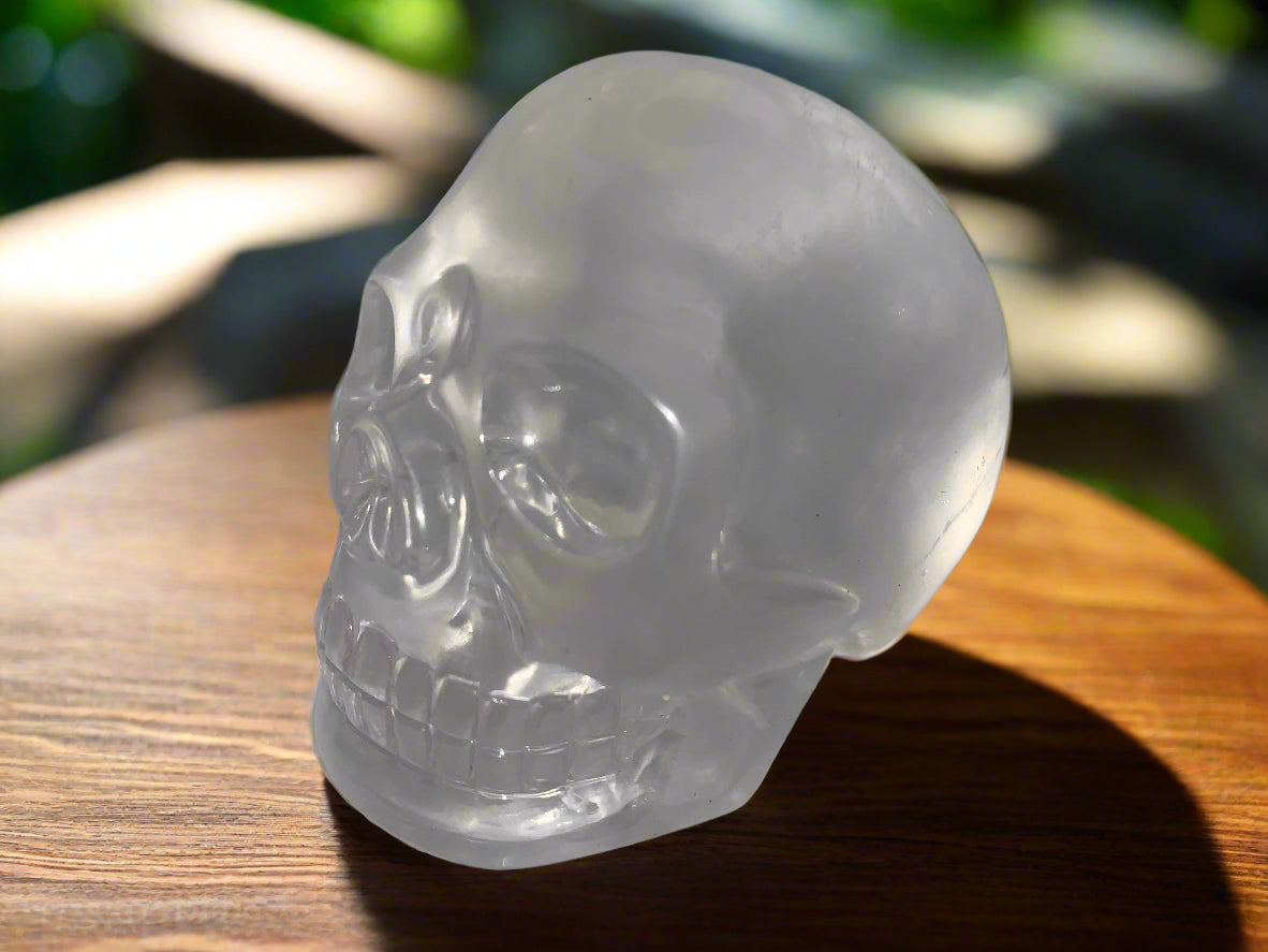 3.5" Chatoyant Himalayan Quartz Skull