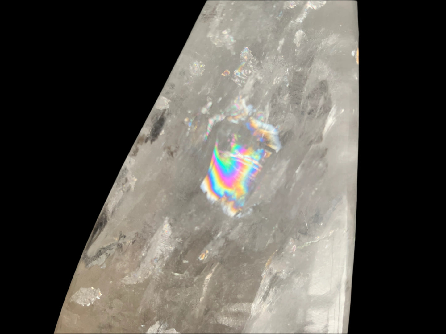 Cuarzo del Himalaya arcoíris de 9,75" Cosmic Traveler