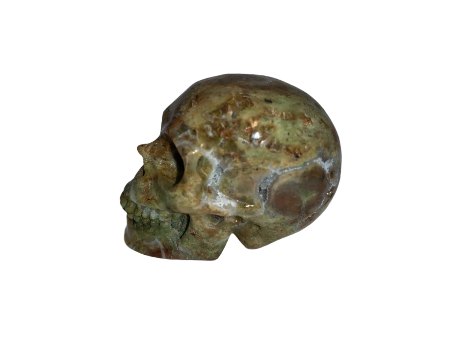 2.2" Green Opal Skull