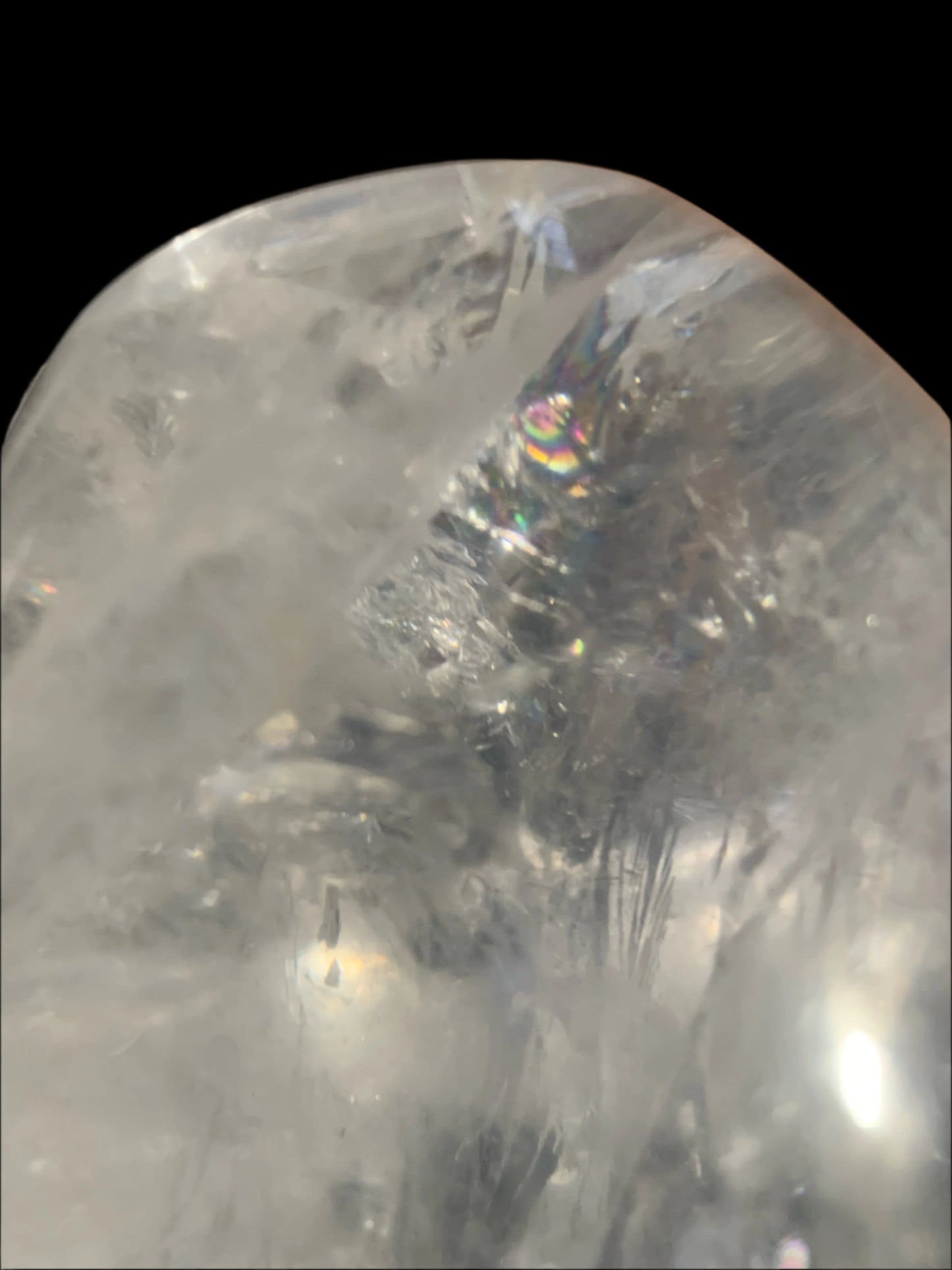 Himalayan Quartz Skull Star-brary w/ Rainbows