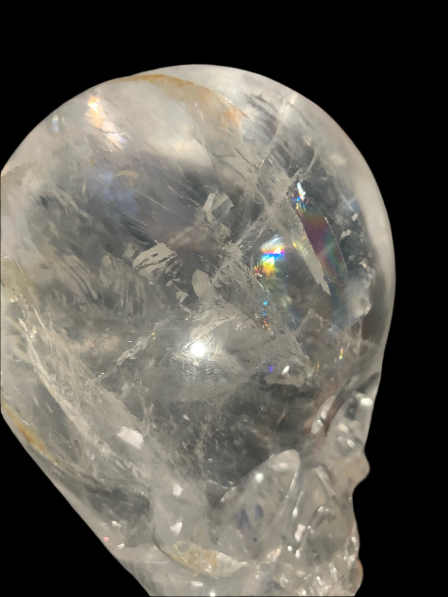 Himalayan Quartz Skull Star-brary w/ Rainbows