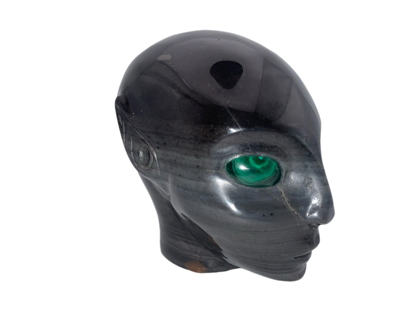 4" Polychrome Jasper w/ Malachite Eyes
