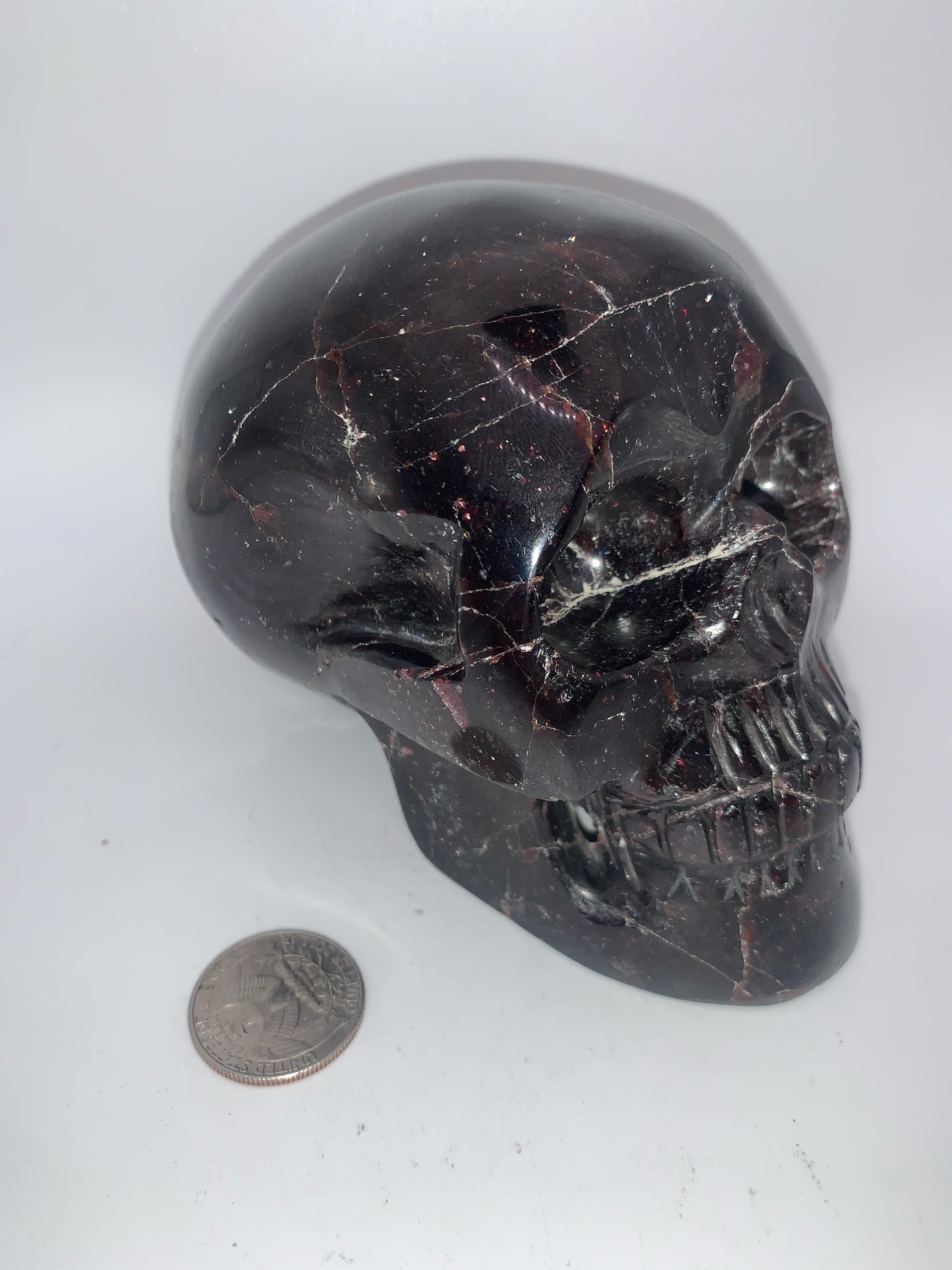 Calavera granate de 5,2"