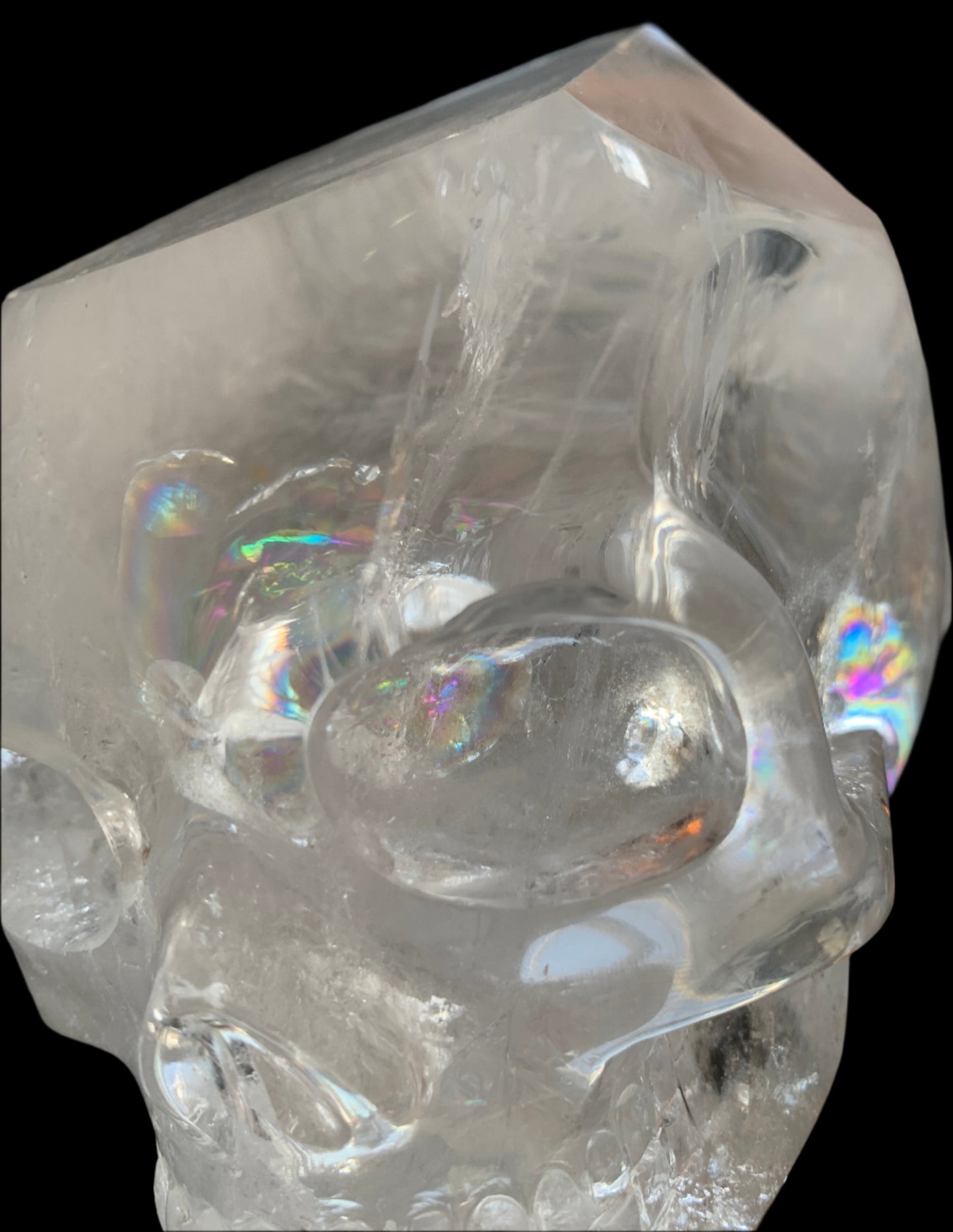 Leandro de Souza Lemurian Sirius Quartz Skull with Dragon