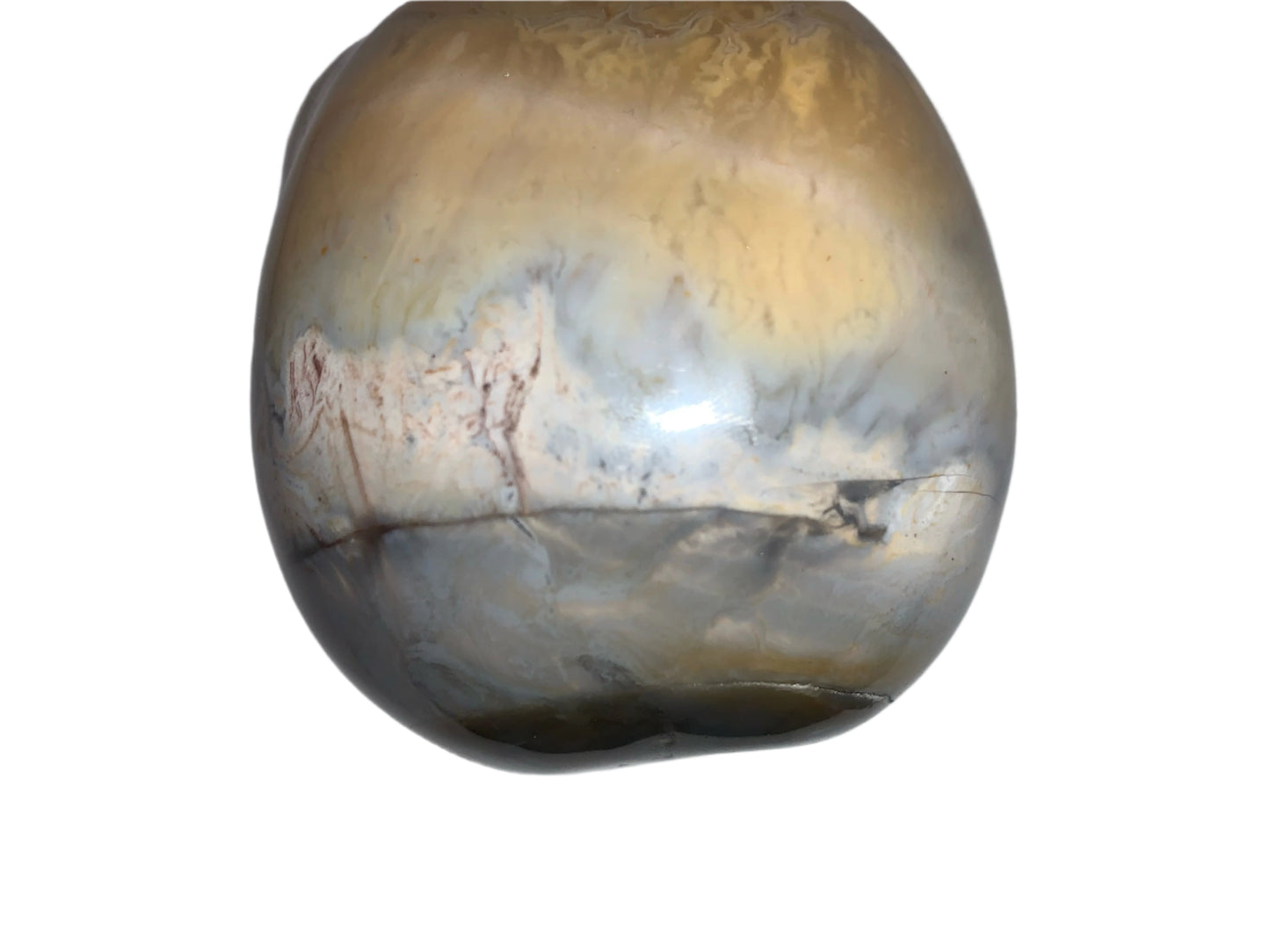 4.1" Carnelian Dendritic Agate Star Being w/ Lapis Lazuli Eyes