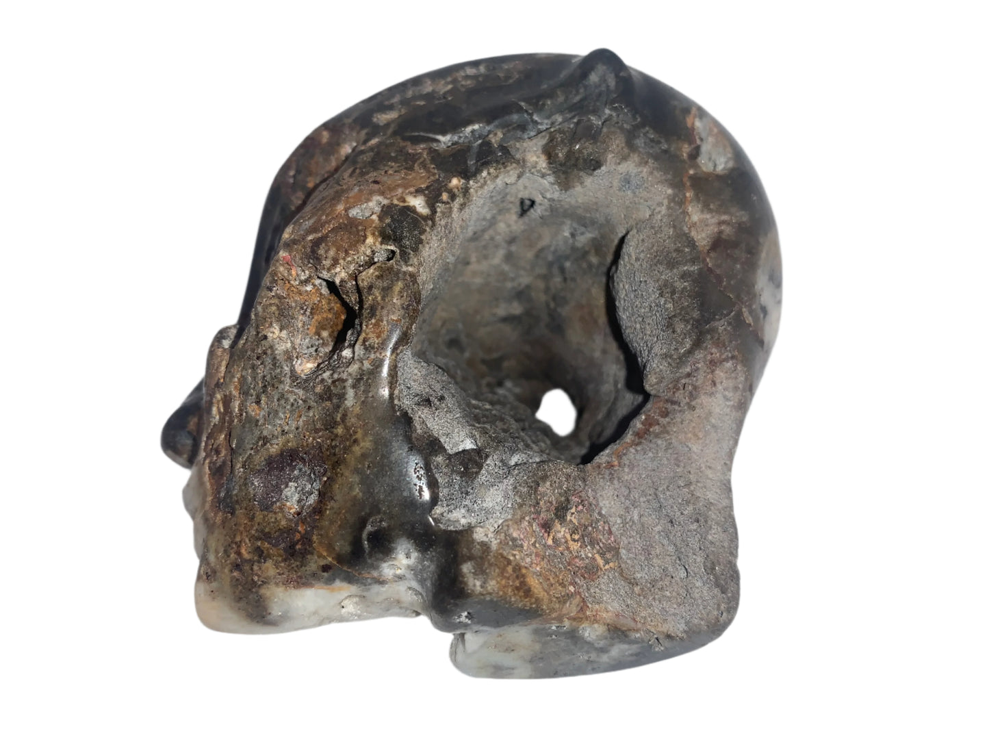 Portal elemental de calavera de ágata mixta de 4,5"