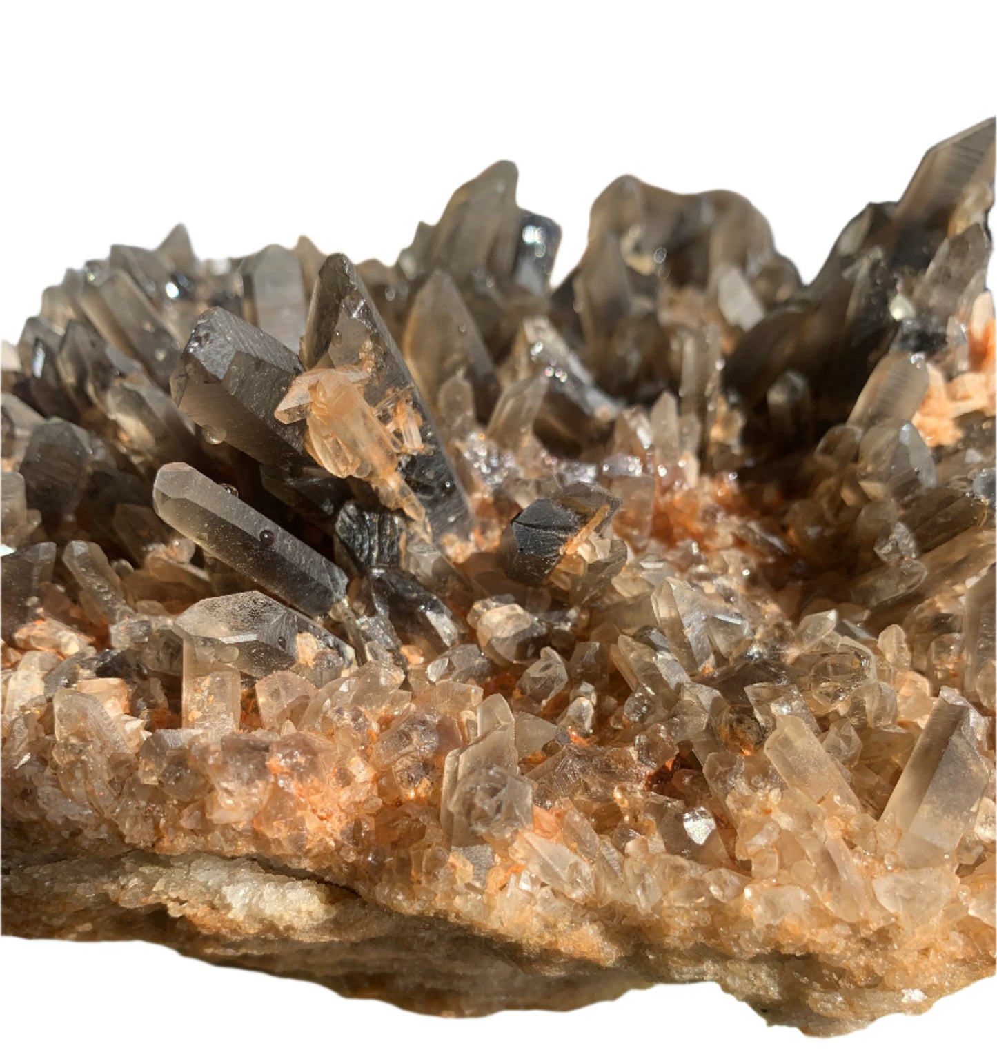 9" Smoky Quartz Cluster