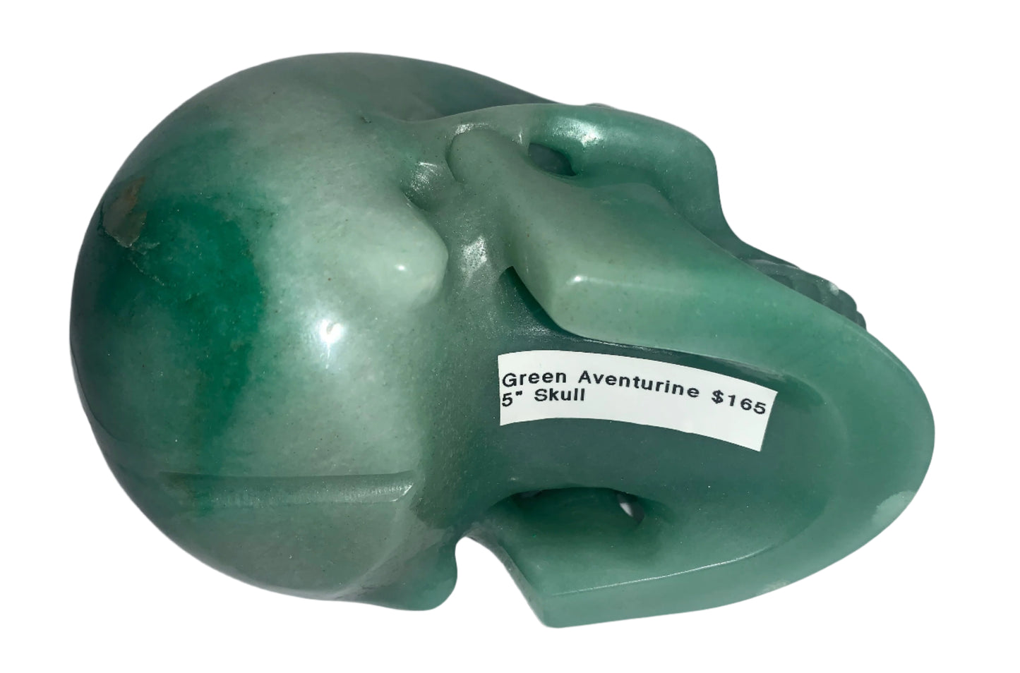 5.3" Green Aventurine Skull