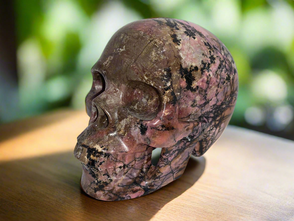 5.4" Rhodonite Skull