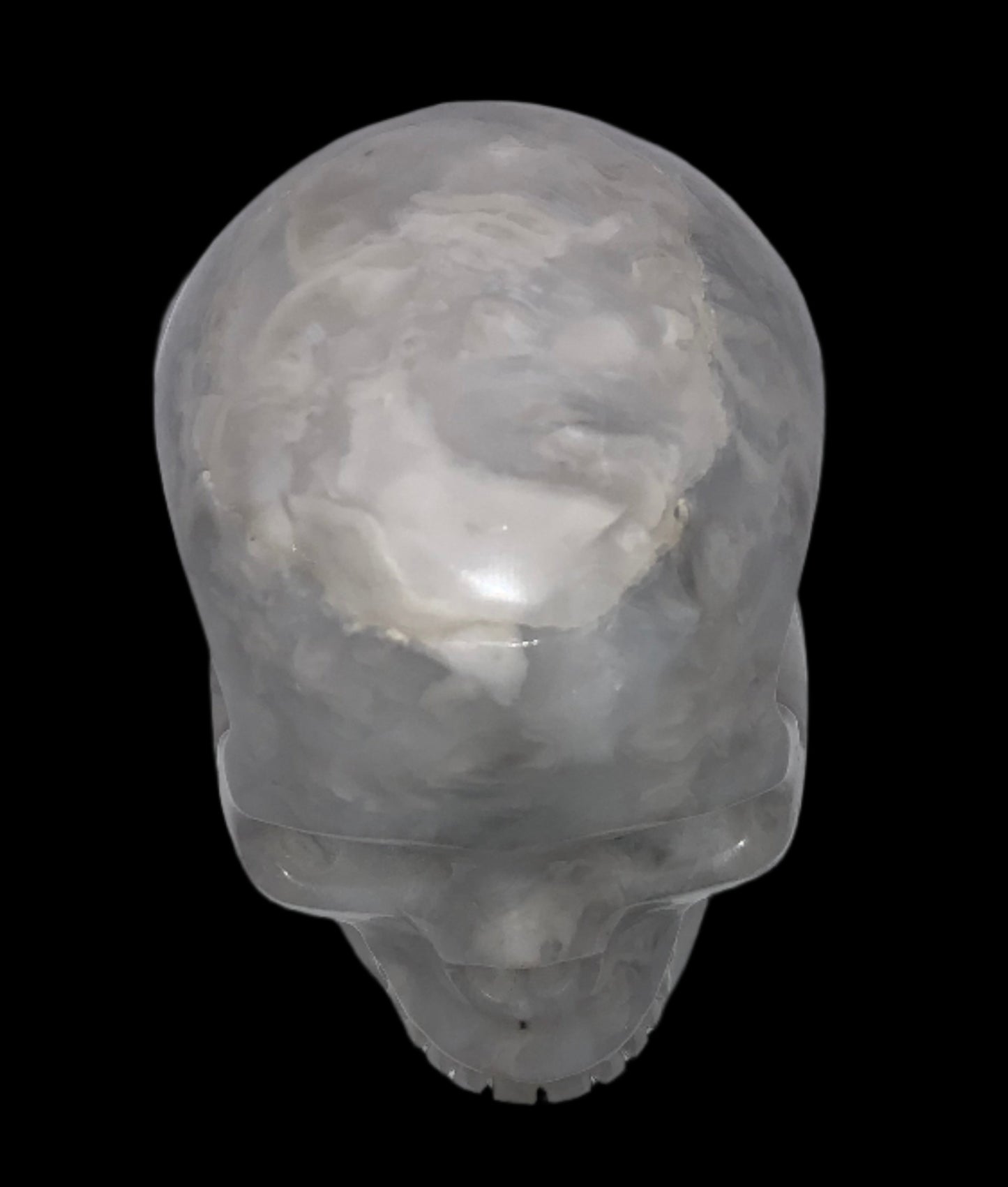 4.3" Crazy Lace Agate Skull