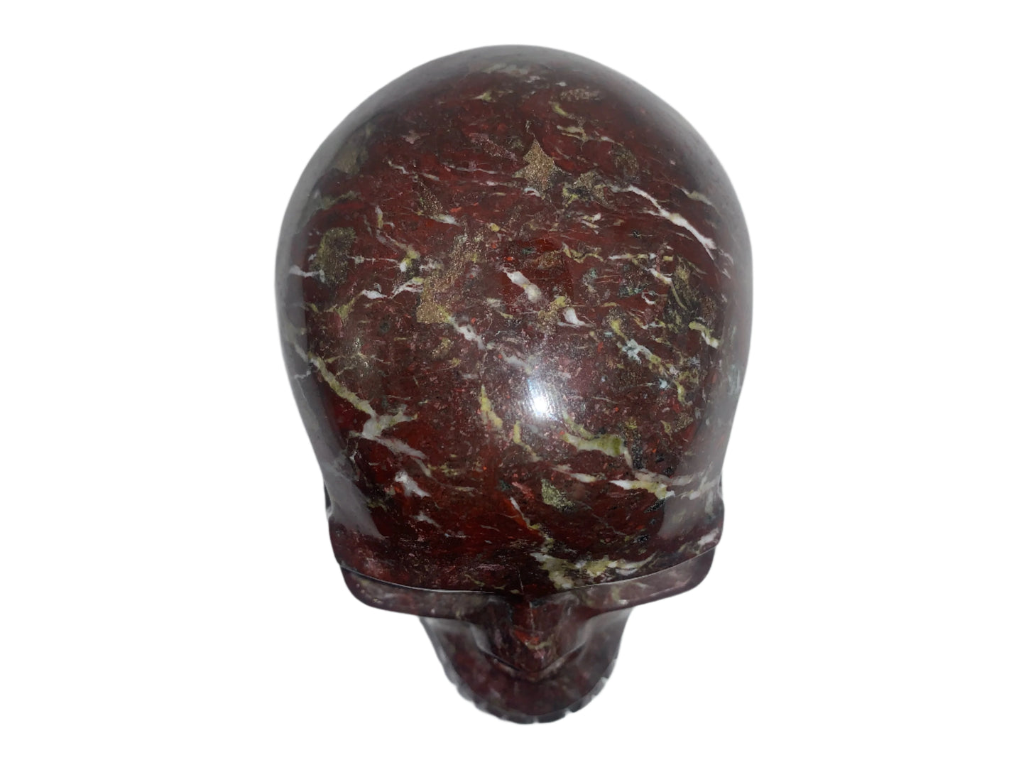 5.3" Dragon Blood Jasper Skull
