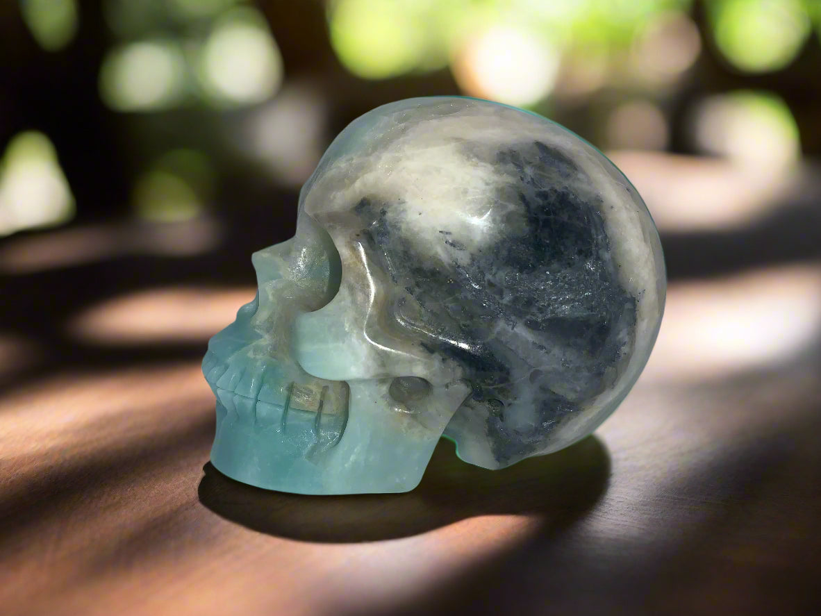 3.8" Chinese Amazonite Skull