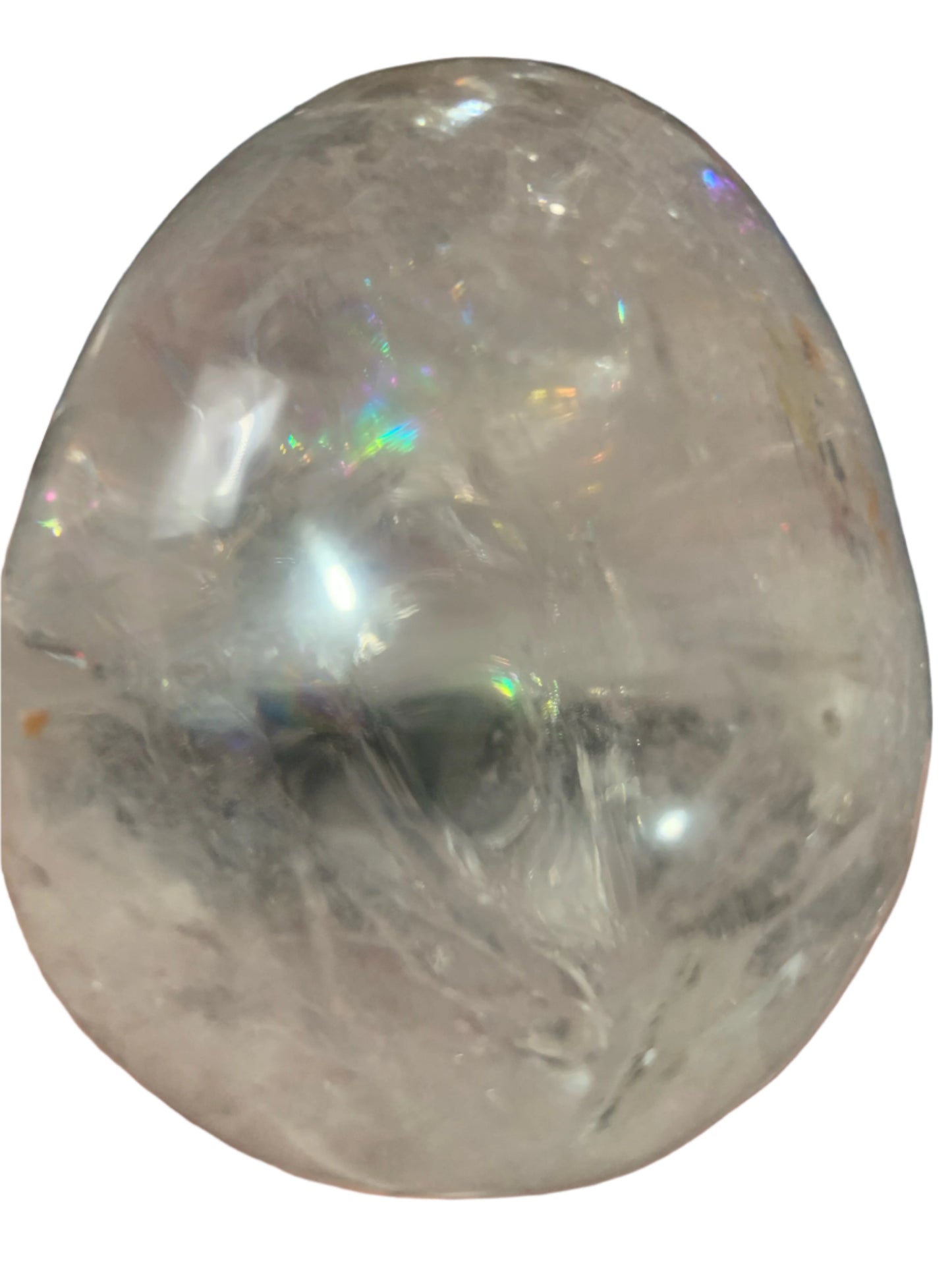 4" Master Healer Alpine Quartz Skull w/ Rainbows