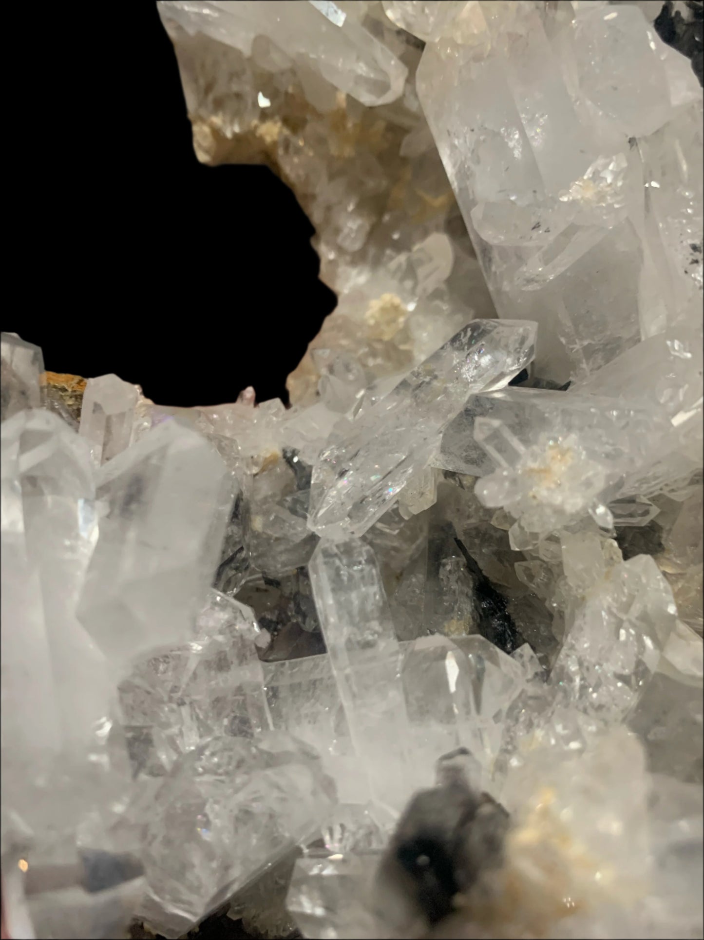 4lb 2oz Quartz & Brookite Cluster w/ Rainbows