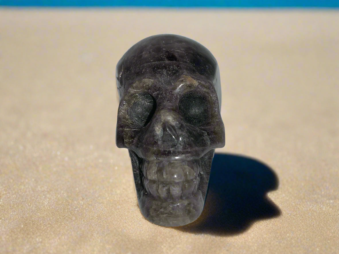3.6" Smoky Quartz Skull