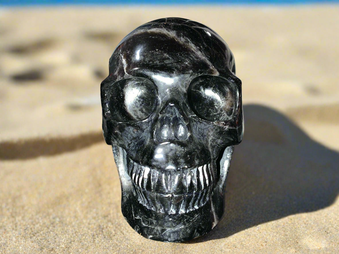5.5" Morion Quartz Skull