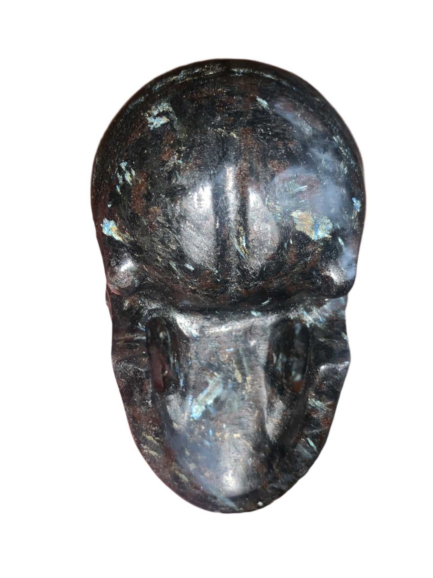 4.3" Arfvedsonite Skull