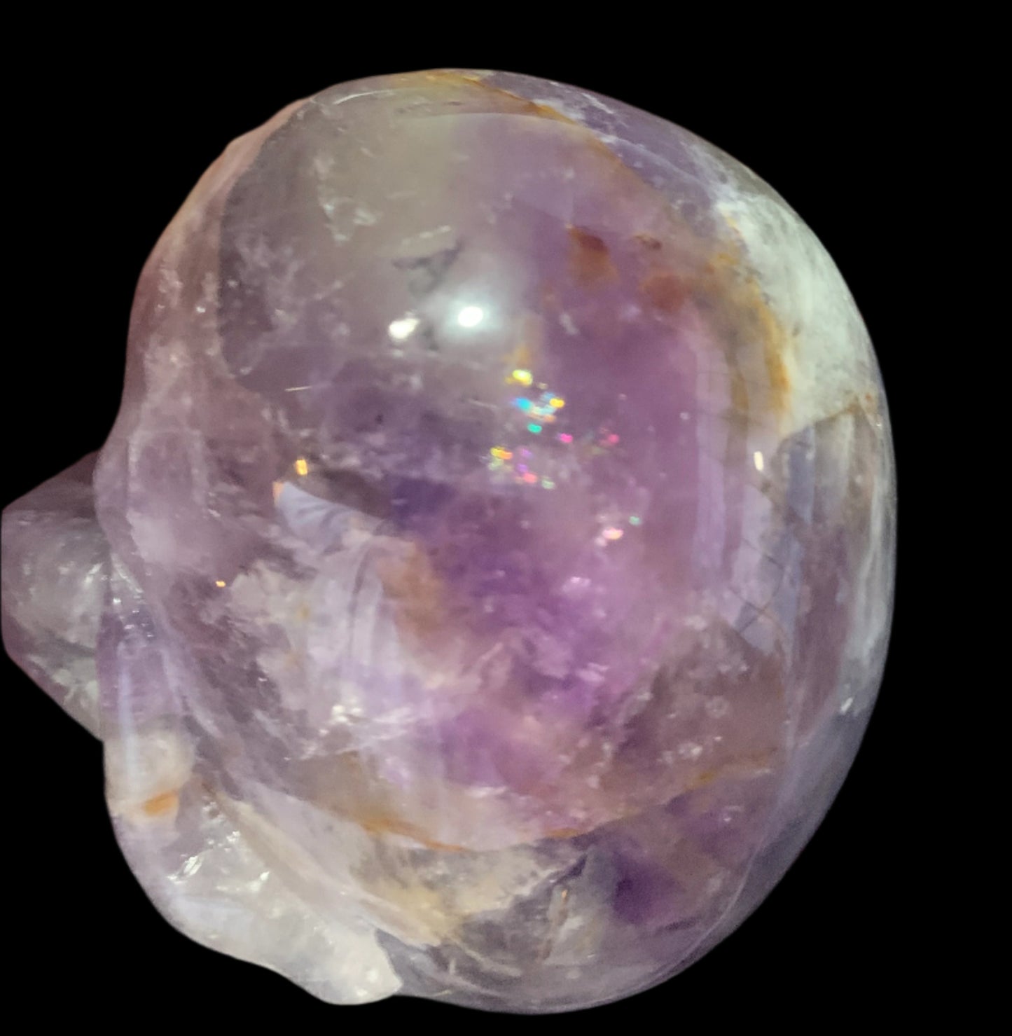 3.4" Amethyst & Smoky/White Quartz w/ Rainbows