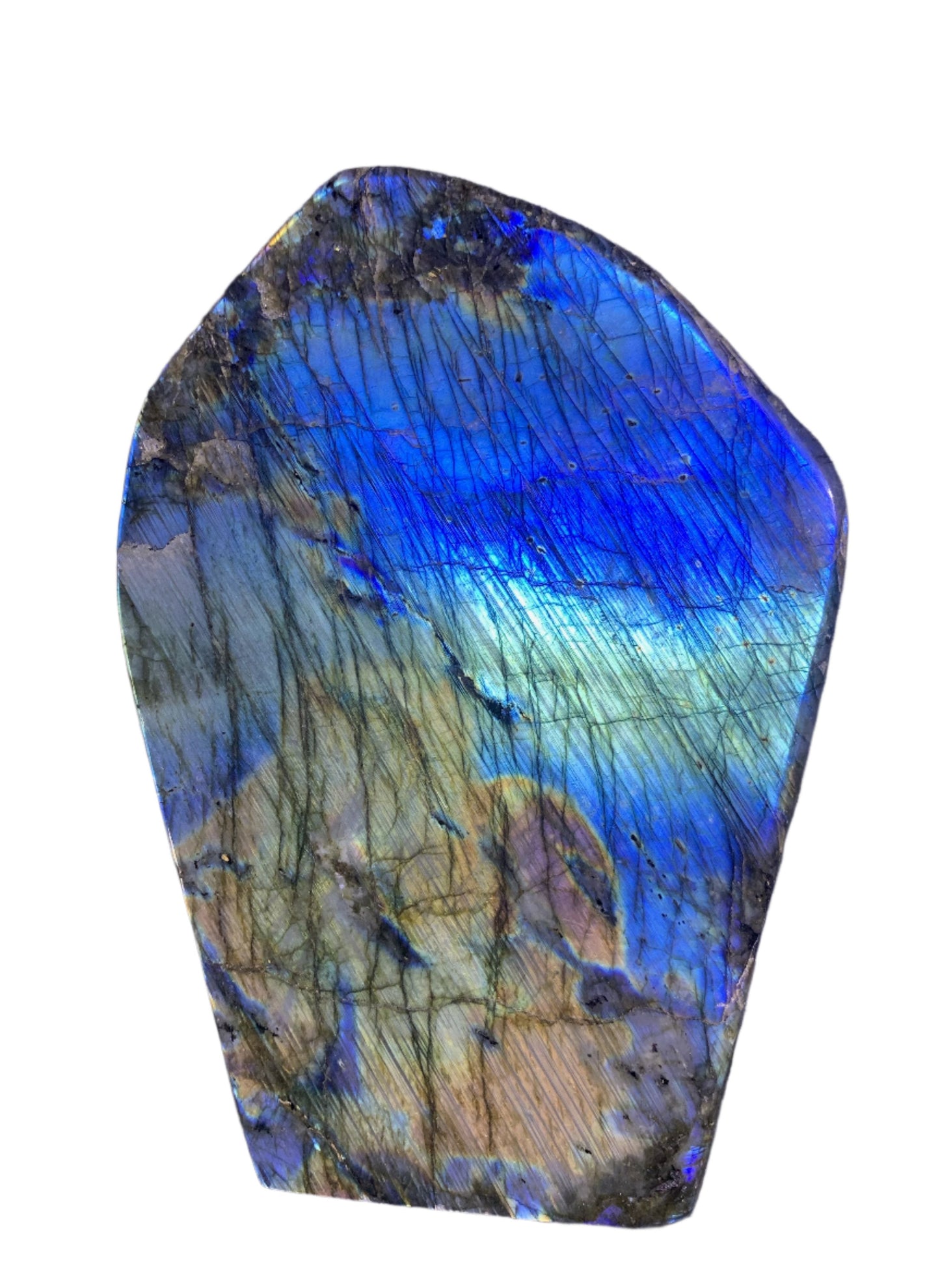 Large Free Form Spectrolite Slab (var. Labradorite)