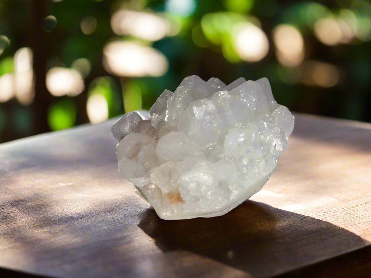 1.7" Indian Quartz & Apophyllite Cluster