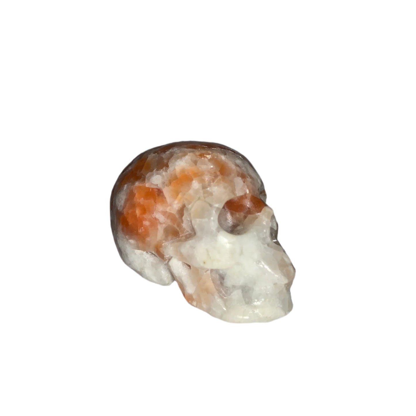 2.1" Orange Calcite Skull