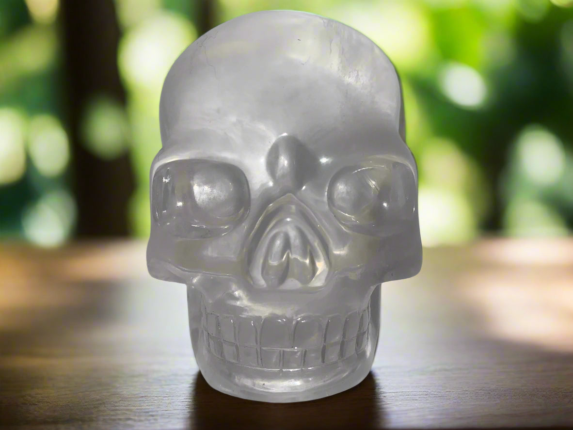 3.5" Chatoyant Himalayan Quartz Skull