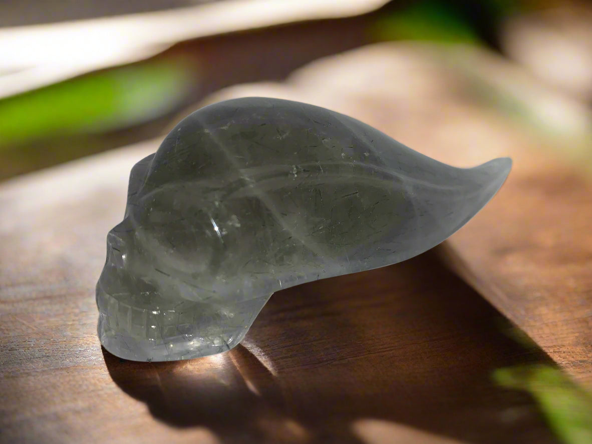"Cosmic Spear" 5.4" Leandro De Souza Green Rutilated Quartz Traveler