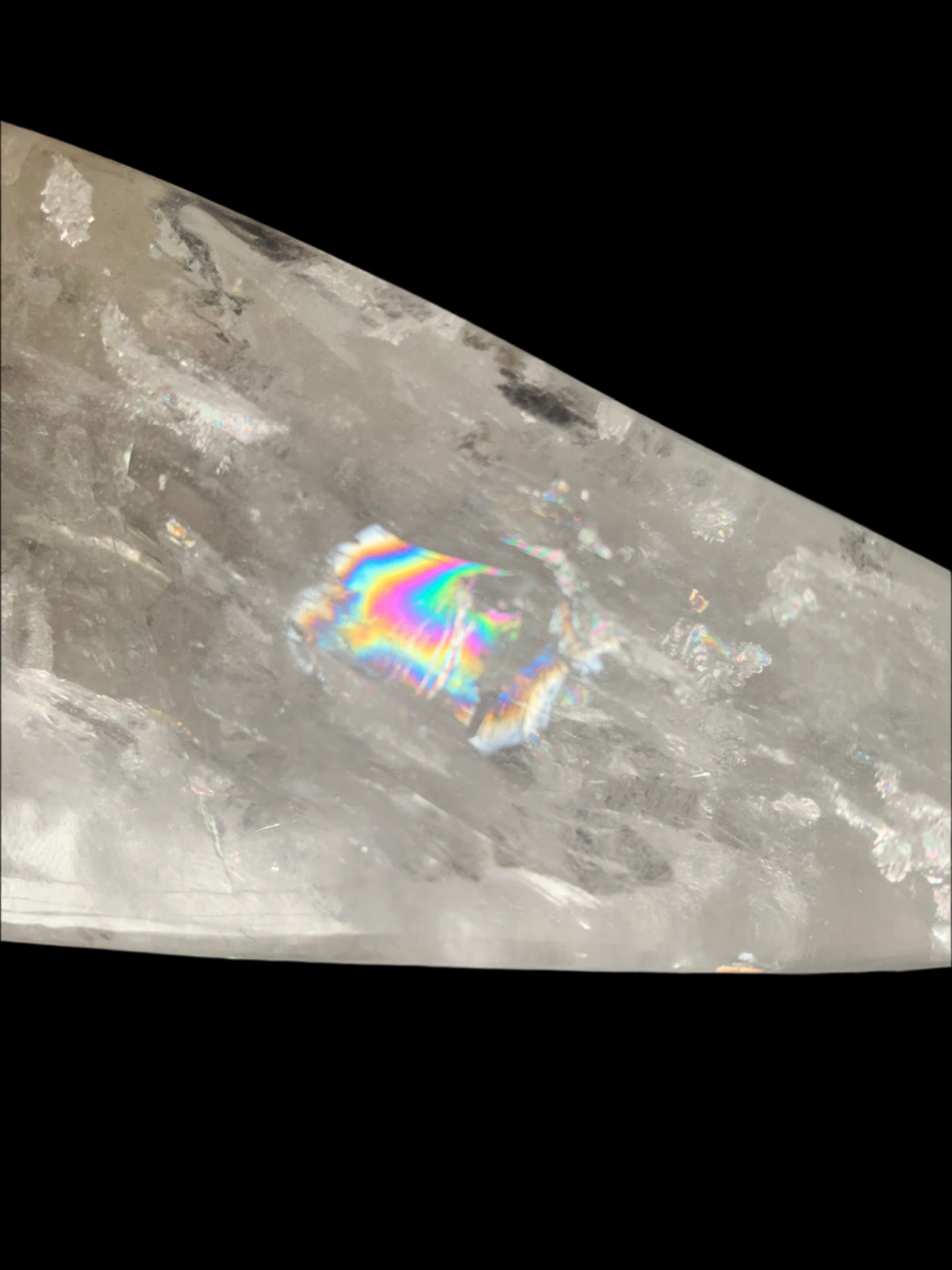 Cuarzo del Himalaya arcoíris de 9,75" Cosmic Traveler