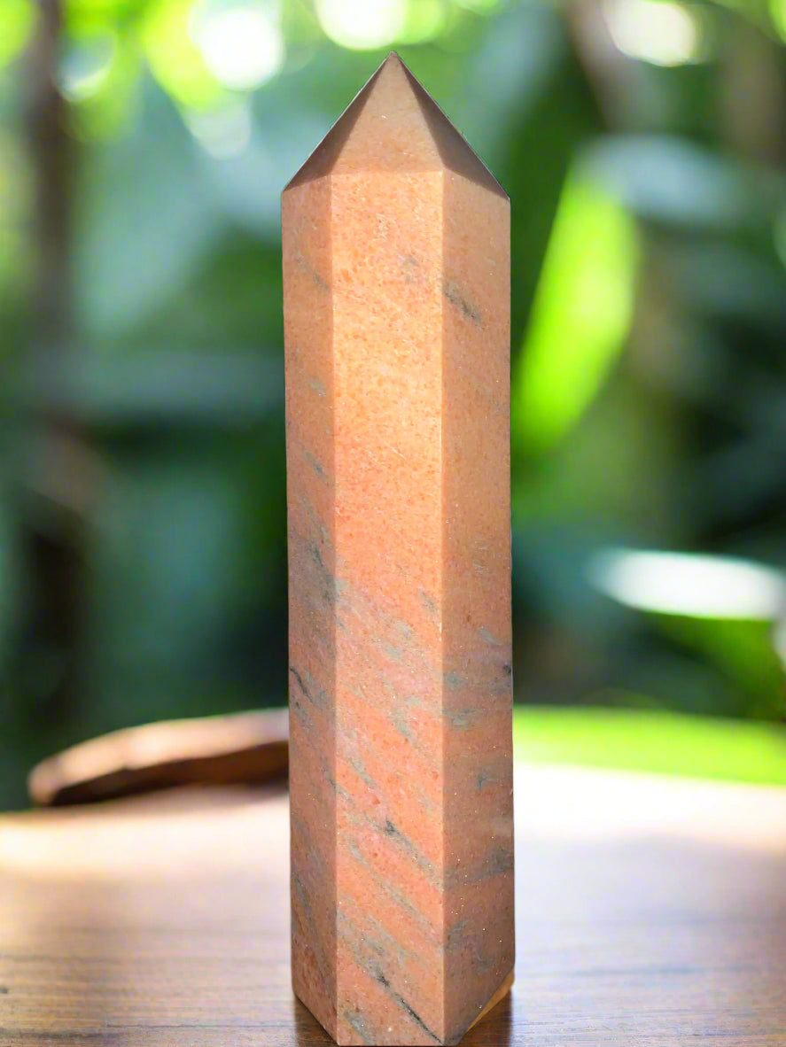 14.5" Sunstone Tower Obelisk
