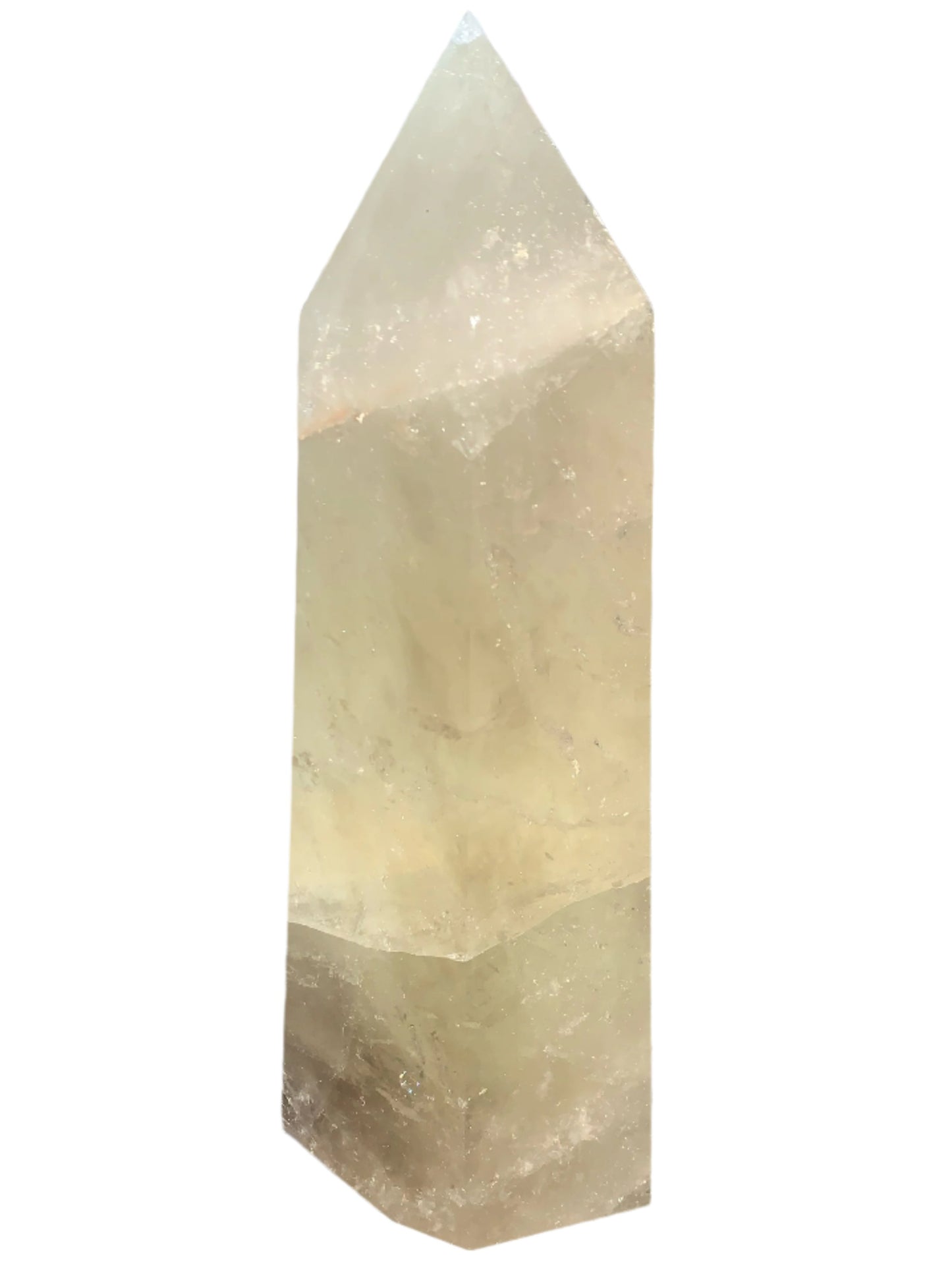 11lb 7oz Smoky Citrine Obelisk w/ Rainbows