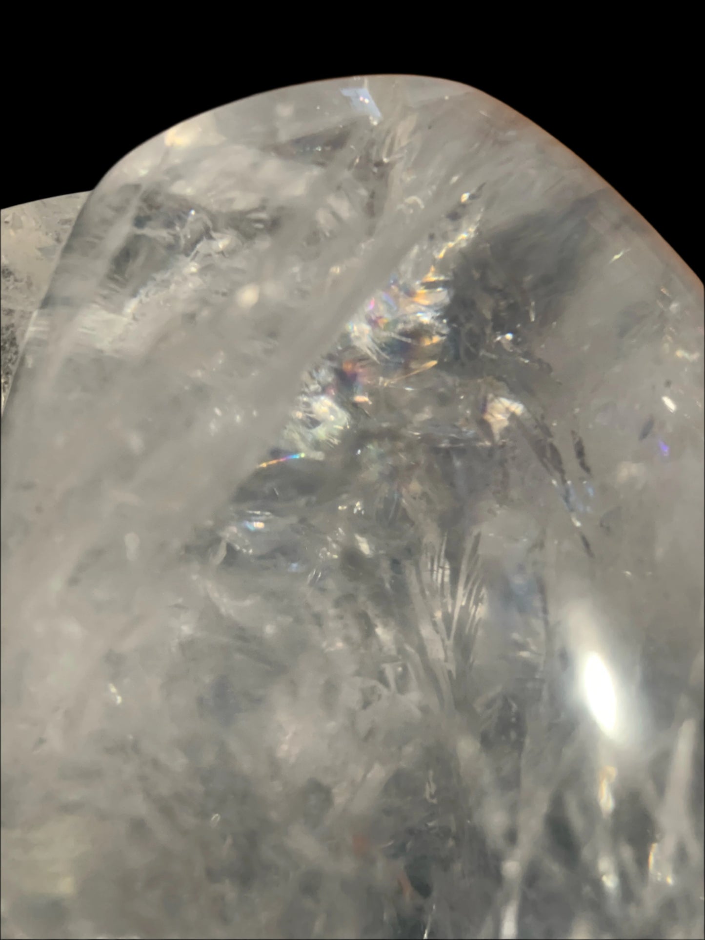 Himalayan Quartz Skull Star-brary w/ Rainbows