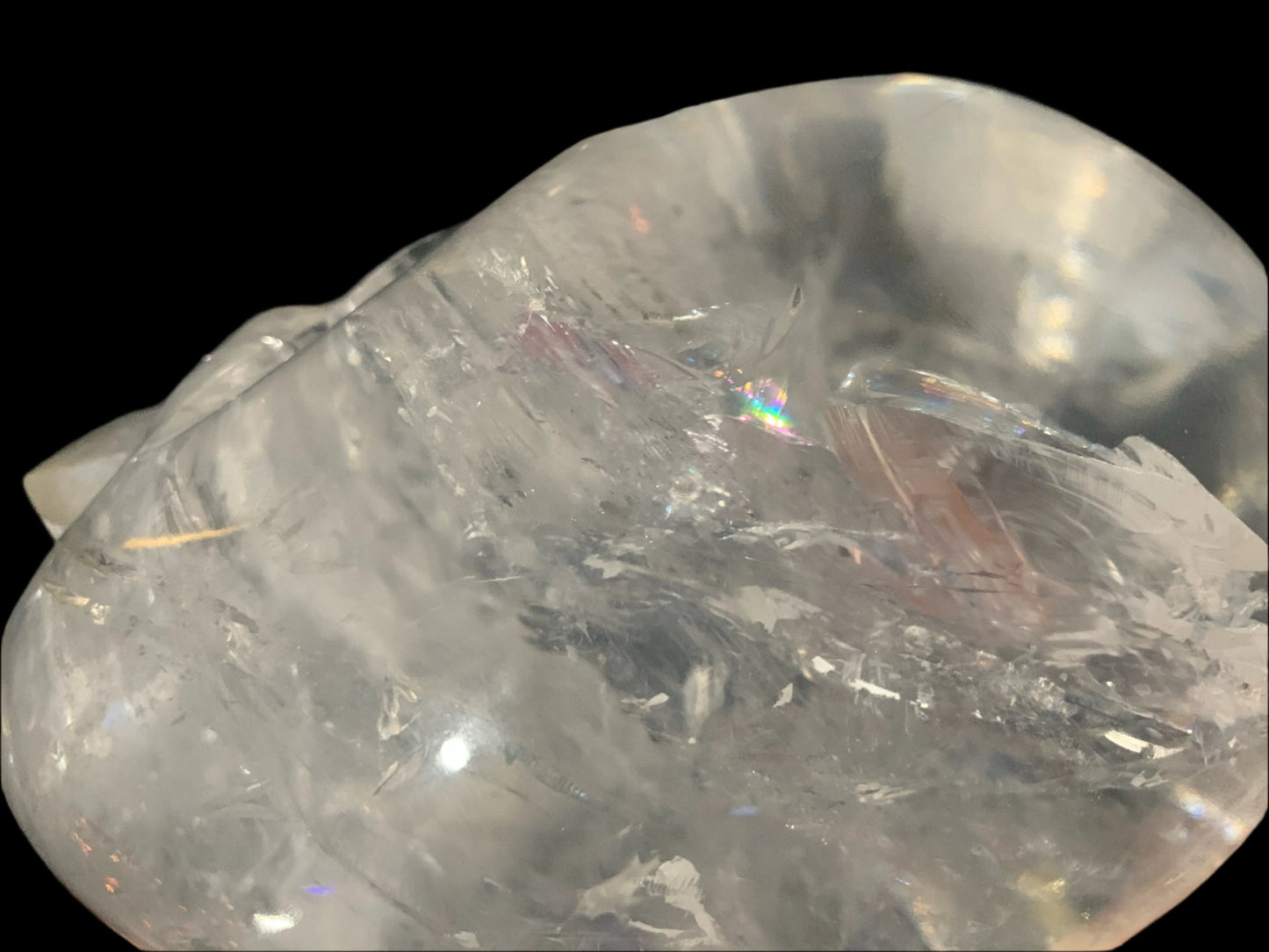 Himalayan Quartz Skull Star-brary w/ Rainbows