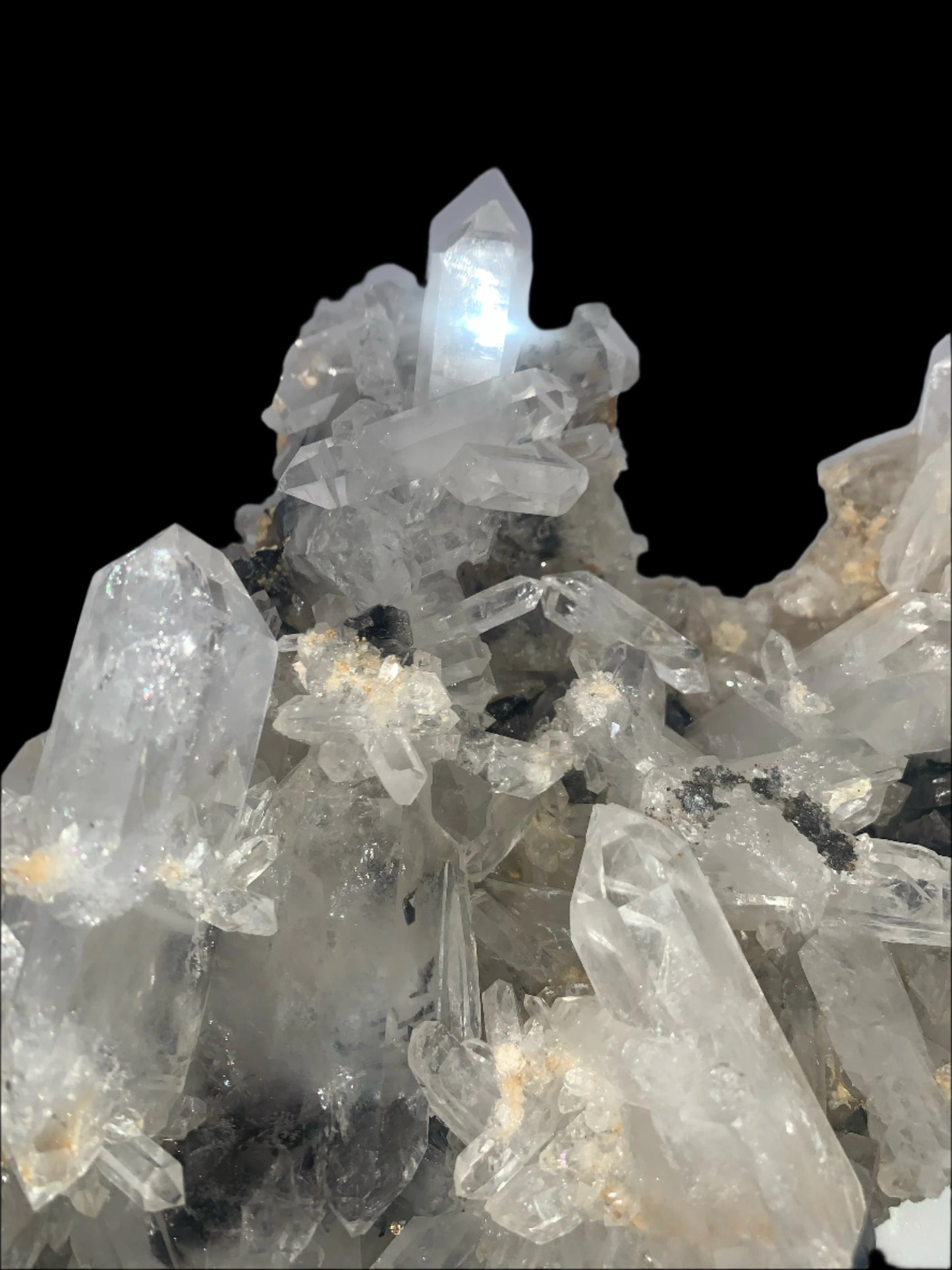 4lb 2oz Quartz & Brookite Cluster w/ Rainbows