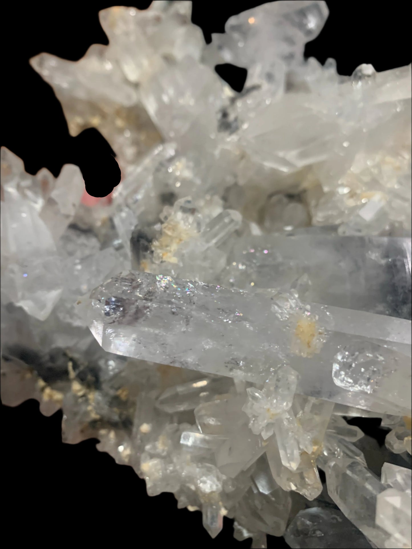 4lb 2oz Quartz & Brookite Cluster w/ Rainbows