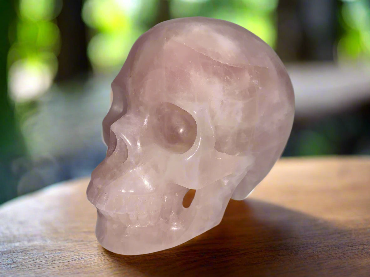 5.3" Rose Quartz Skull