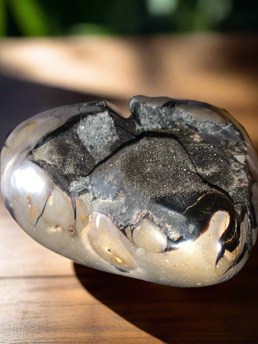 27lb Septarian, Argonite, Barite & Calcite Geode Heart